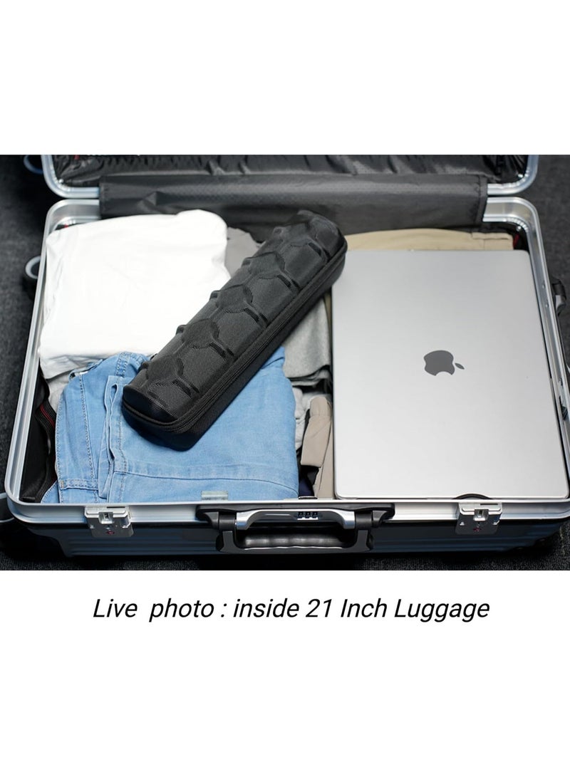Hard Watch Travel Case, 5 slot Watch Roll Case Storage and Organizer for Men and Women, with anti-move watch pillow - Image 3