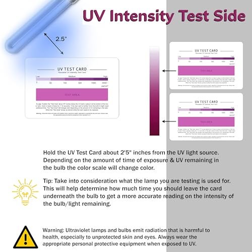 SaiTech IT | UV & UVC Test Card & UV Intensity Test Card | 3-in-1 UV Test Card | UVA & UVC Light Identifying Card | UV Bulb & LED Intensity Reading Card | UV Dosage Indicator Card | UVB Tester - Image 5