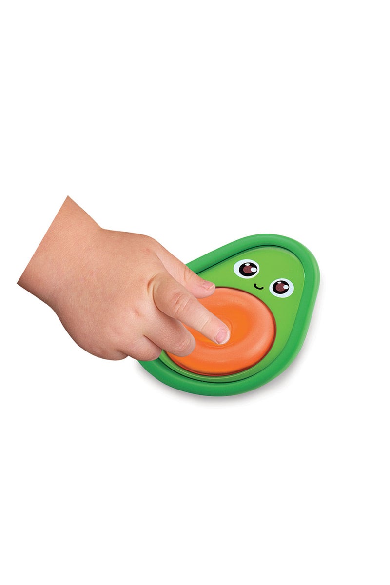 Little Learners Avocado & Bean Popper - Sensory Baby Toy - Image 3