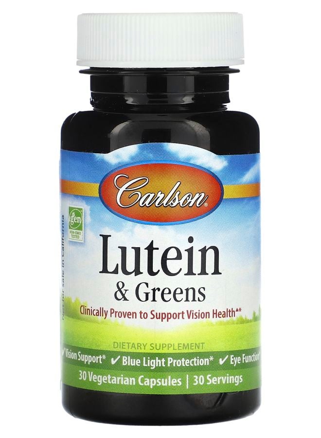 Lutein & Greens  30 Vegetarian Capsules