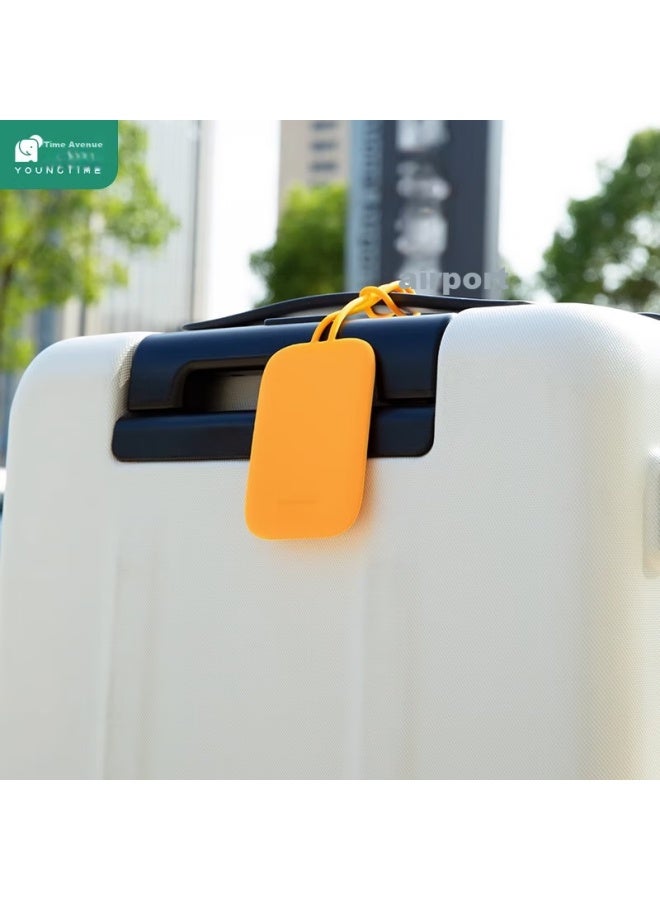 Sometimes Light Silicone Luggage Tag, Suitcase Tag, Carry-on Tag, Portable Check-in Tag, Travel Case Anti-loss Tag, Chenguang Yellow - Image 4