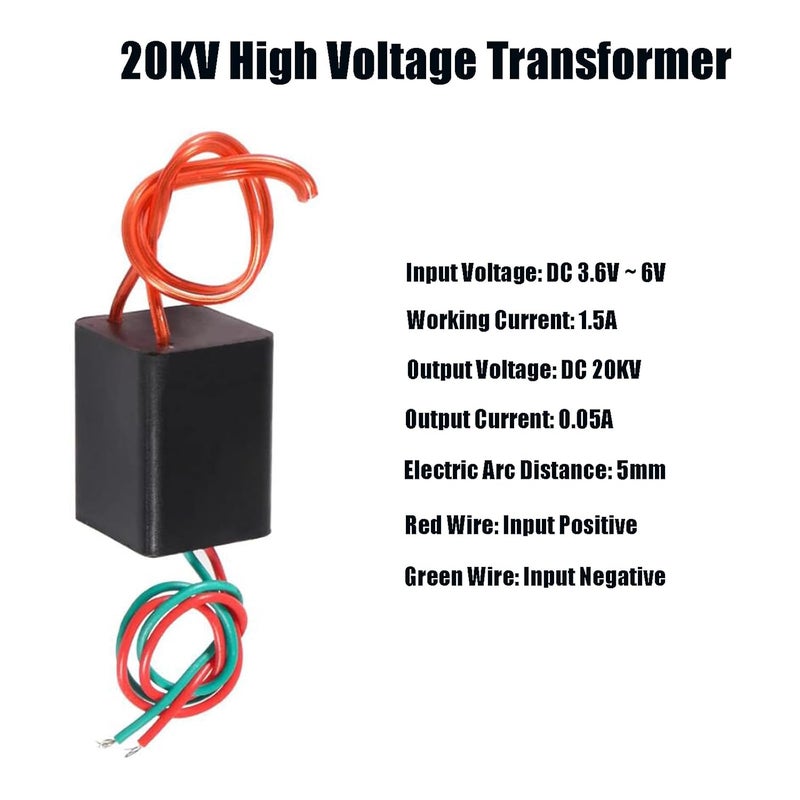 AEDIKO 2pcs DC 3.6V-6V to 20kv 20000v 1.5A Boost Step Up Power Module High Voltage Generator DC Transformer Converter Module - Image 2