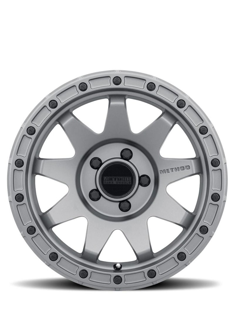 Method Race Wheels Mr317 Titanium Wheel With Aluminum (17 X 8.5 Inches /5 X 5 Mm, 0 Mm Offset) 