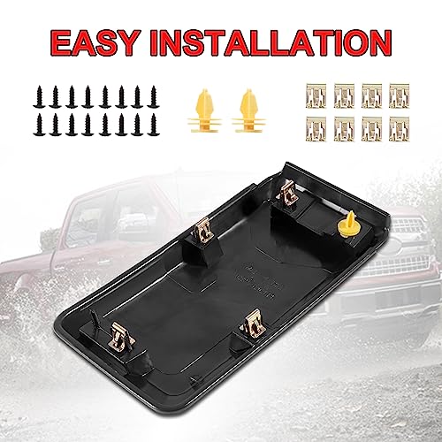 AUTOBABA 2Pcs F150 Front Bumper Guards Pads Cover Insert Cap Compatible with Ford F-150 2018 2019 2020 Replace# JL3Z17E810AB for Front Left Driver & Right Passenger Side (Matte Black) - Image 4