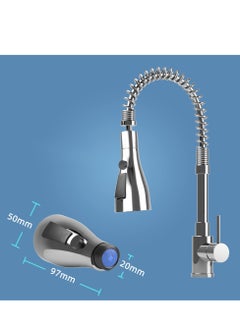 Excefore Faucet Spray Head, 360°Swivel Spout FM22 M24 Tap Spray Head Attachment, G1/2 Kitchen Taps 3 Modes Spray Tap Adapter Kitchen Sink Taps  - Image 4