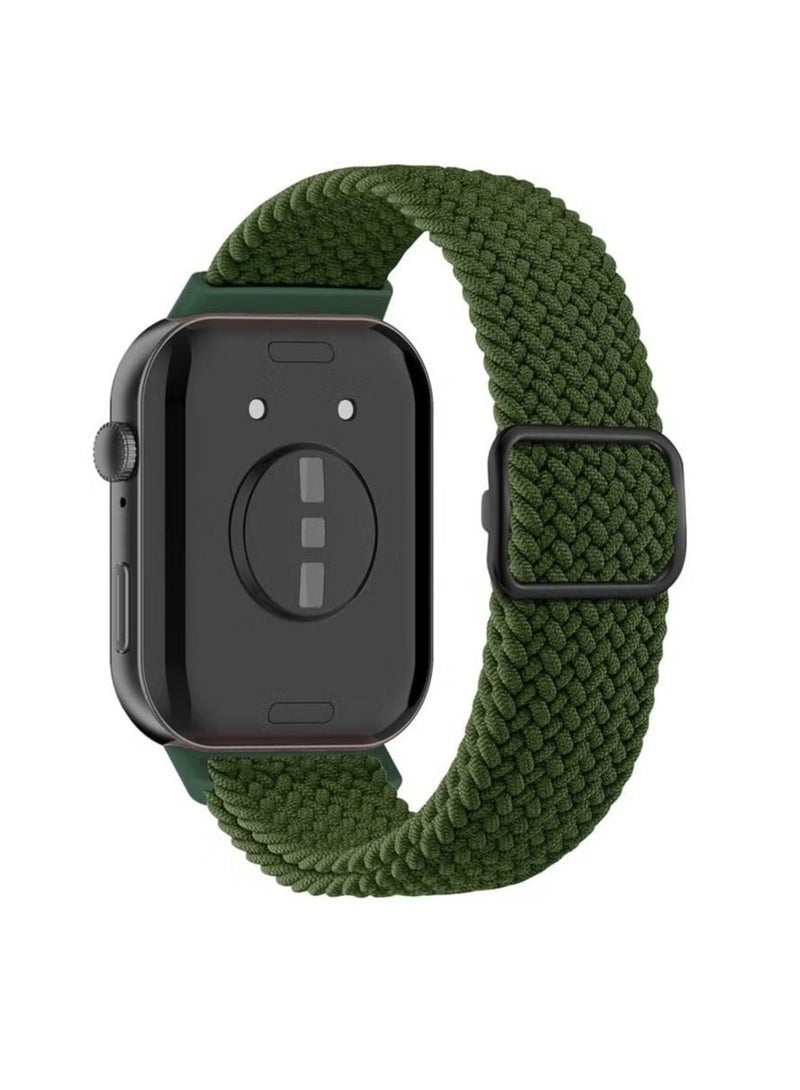 مناسبة للساعات الملائمة 3 حزام نايلون منسوج قابل للتعديل مع مشبك معدني ، مصمم لأحجام الرسغ 150 مم-185 ملم - Image 2