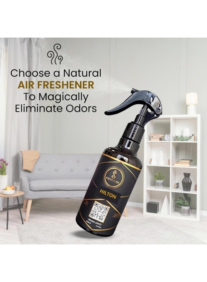 SCENTA FLORA HILTON Aroma Spritz 300ml | Ready-to-Use Long-Lasting Oil Based Air Freshener for Cars, Carpets, Curtains, Rooms, Washrooms and Fabrics - Image 5