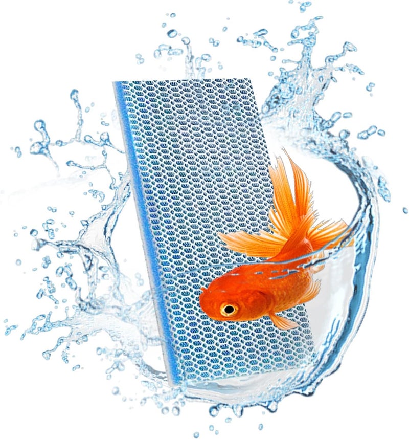 TORMEN 10"X 4" Fish Tank Sponge Pad, 8-Layer Aquarium Filter Media, Cut-to-Fit Foam Filter for Aquarium, Pond, and Hydroponics, Highly Effective Filtration for Freshwater and Saltwater Tanks(1pcs) - Image 1