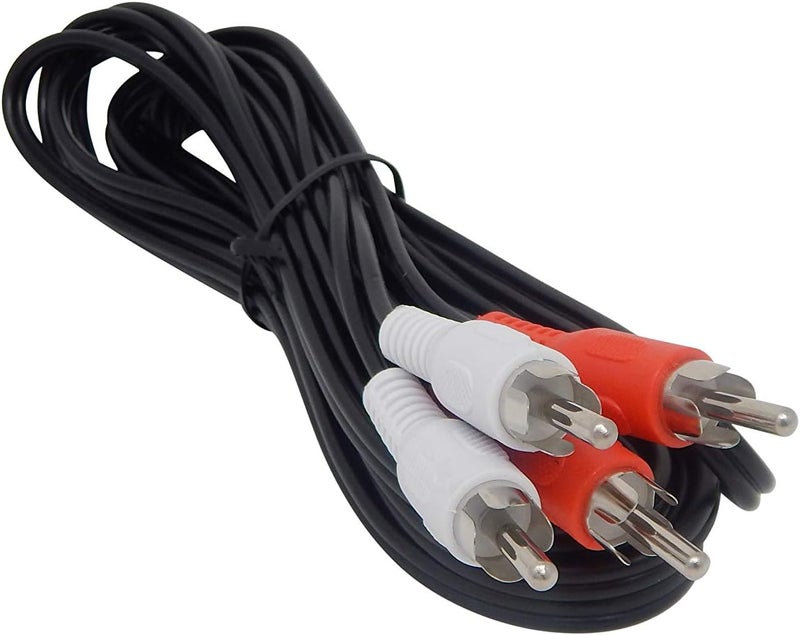 Your Cable Store 12 Foot RCA Audio Cable - Red/White, 2 Male to 2 Male - Image 1