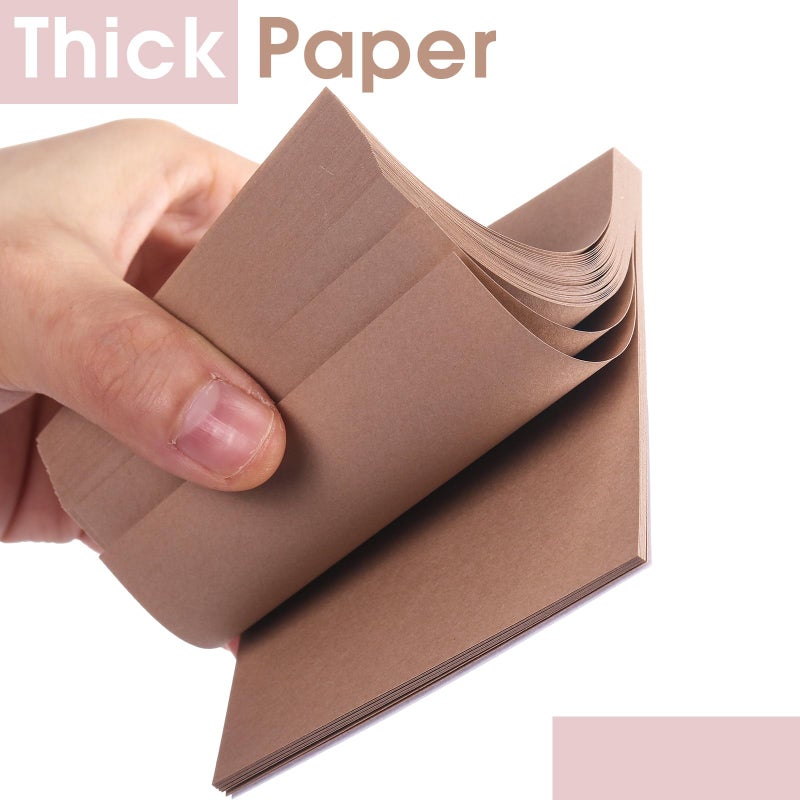 Thenshop 12 Pads Boho Sticky Notes 3''x3'', Self Stick Notes Pads Boho Office Supplies, Vintage Aesthetic School Accessories 50 Sheets/pad - Image 3
