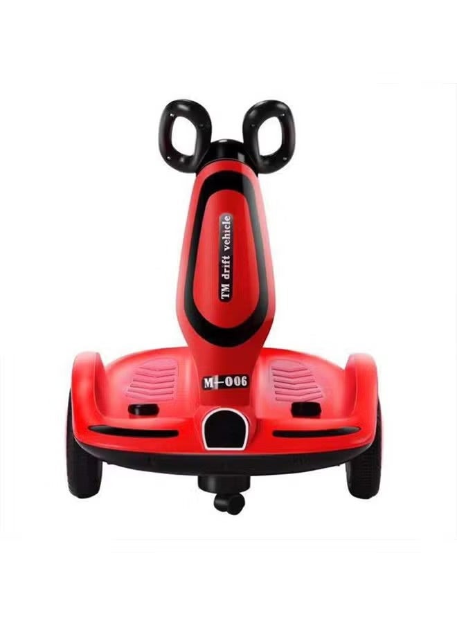 Multi-function electric scooter Red for children, Three-wheel electric scooter Red with double drive, music and light, CN plug, styleKids Electric Car / Electric Scooter red for Kids Girls Remote Control Car Toy - Image 2