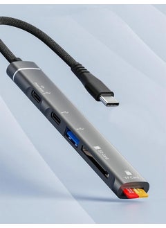 Apera NR44 5in1 Apple iPhone Compatible Fast Charger Type-C Hub Dock with USB 3.0 Card Reader  - Image 3