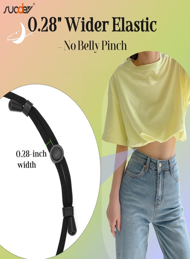 سوزدي حزام خصر مطاطي قابل للتعديل من SUOSDEY، قطعتان، لثني القمصان والكنزات القصيرة. - Image 3