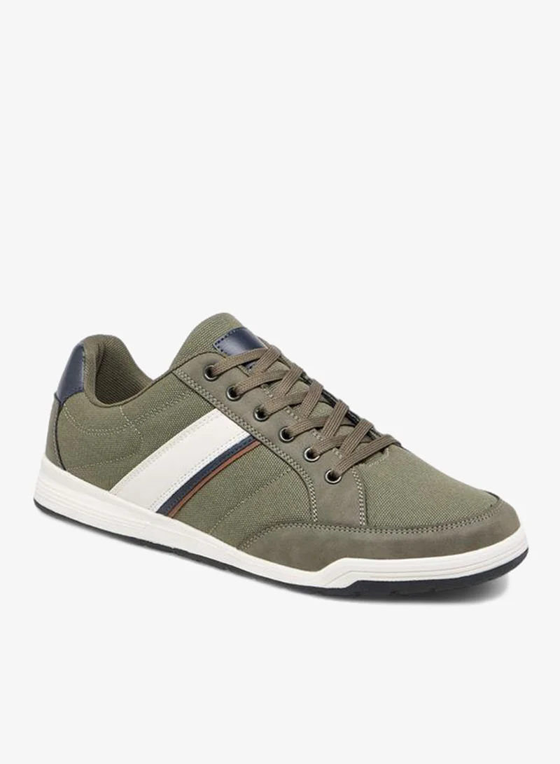LBL By Shoexpress Panelled Sneakers With Lace-Up Closure