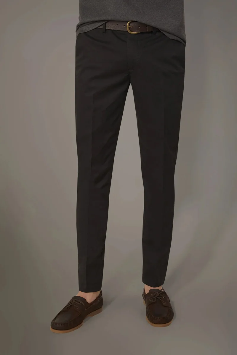 Doppelganger  Regular fit trousers in twill construction - Black for Men | Best Price UAE