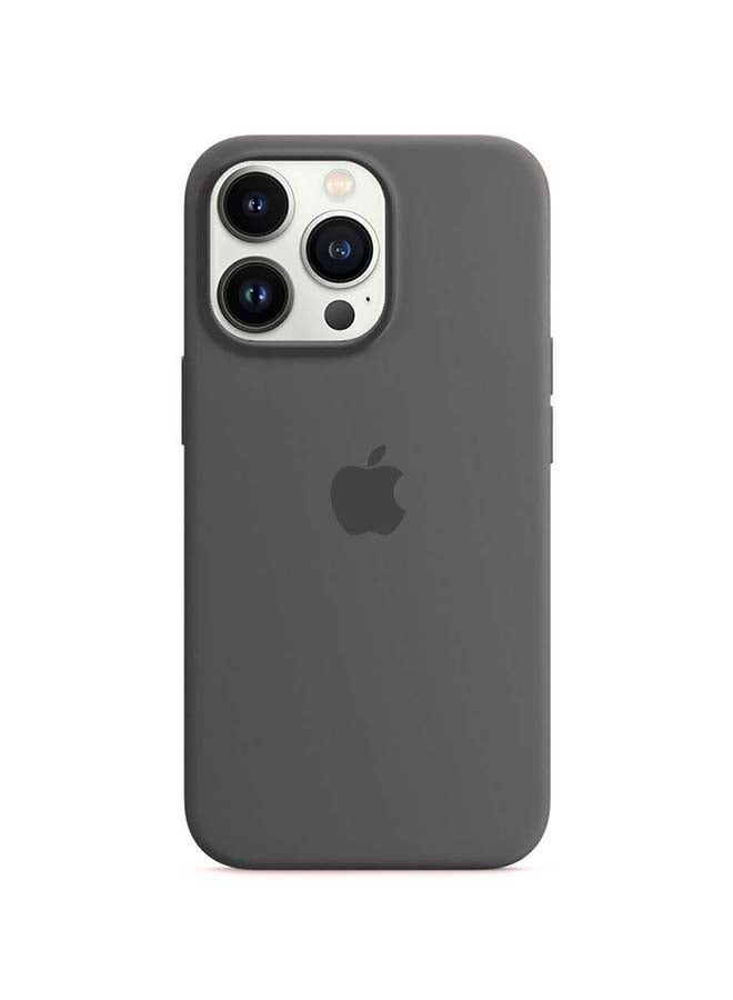 غطاء سيليكون لجهاز iPhone 13 Pro Max 6.7 بوصة رمادي غامق - Image 1