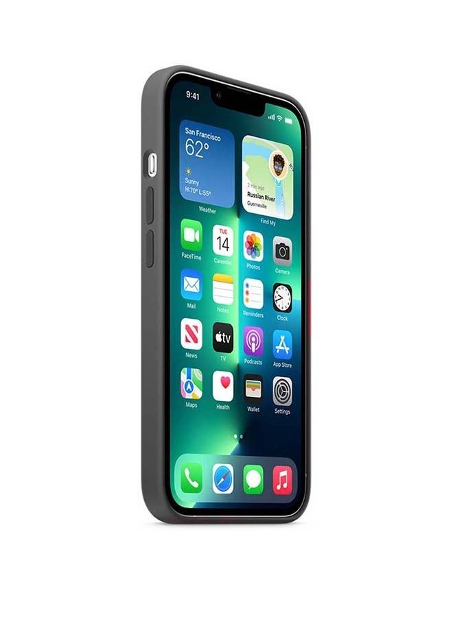 غطاء سيليكون لجهاز iPhone 13 Pro Max 6.7 بوصة رمادي غامق - Image 3