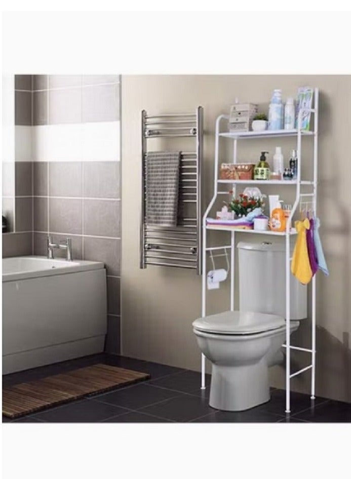 3-Tier Bathroom Organizer White - Image 3