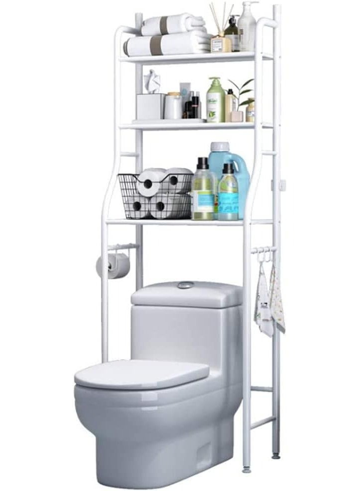 3-Tier Bathroom Organizer White - Image 1
