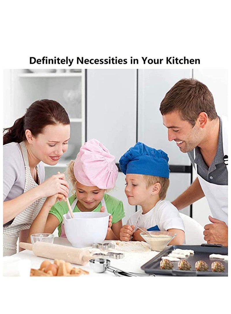 SYOSI 3 قطع مغرفة مثلجات، مغرفة مثلجات من الفولاذ المقاوم للصدأ مع زر إطلاق، مغرفة كبيرة/متوسطة/صغيرة للخبز، مغارف البسكويت لمجموعة الخبز من 3 مع مغرفة عجينة البسكويت - Image 5