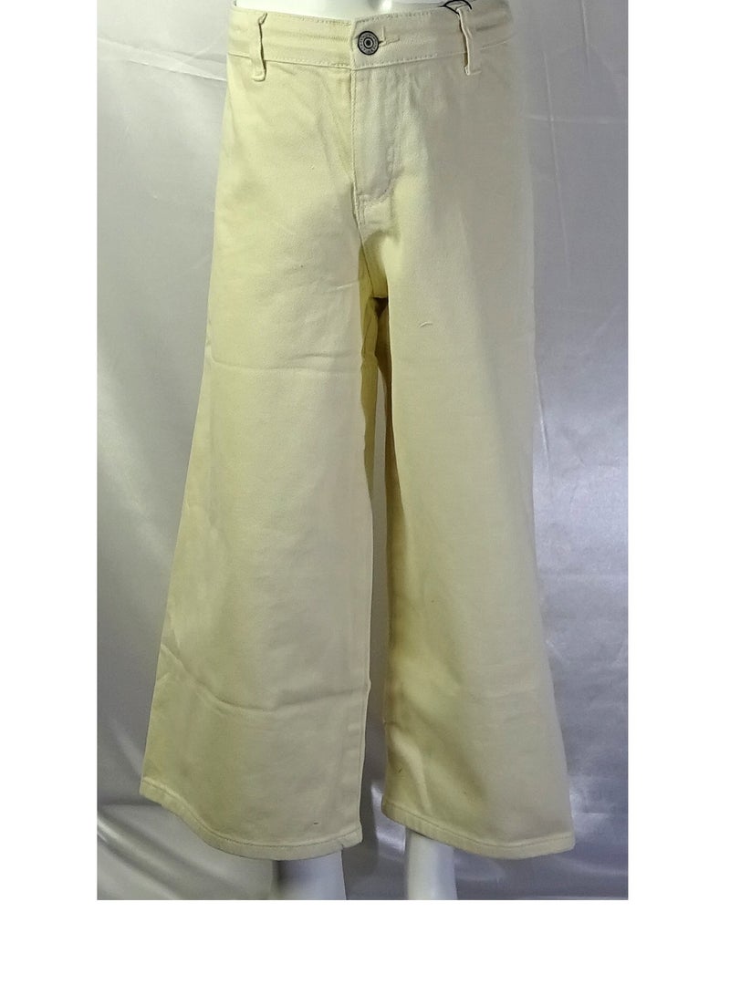 SHELTERE "Girls' denim jeans with a waistband button, solid color from Shelter Collection 23043" - Image 2