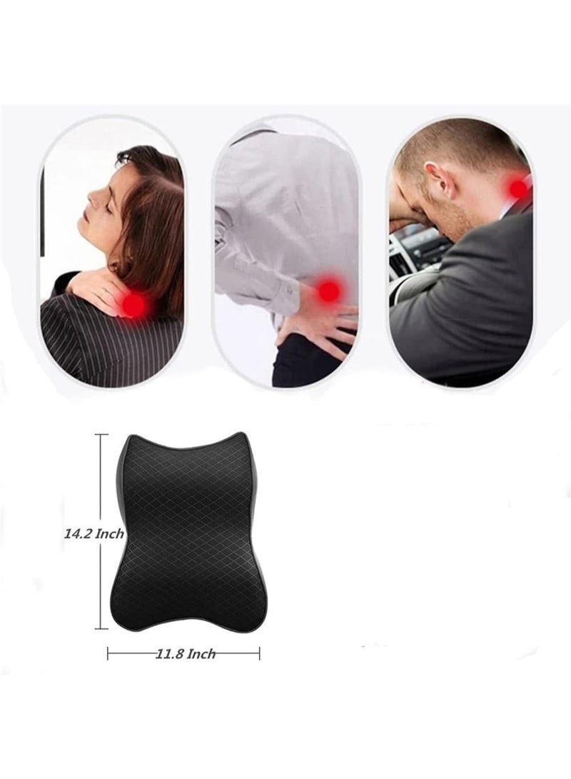 Memory Foam Car Neck Rest Pillow for Cervical Support - Ergonomic Car Seat Head Rest Cushion with Breathable Removable Cover - Image 3