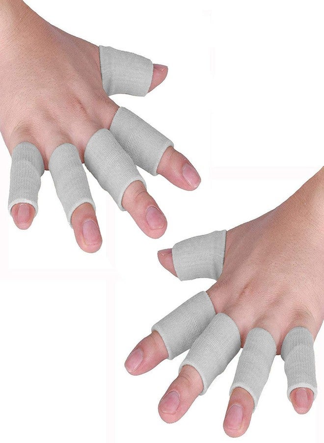 JoyFit Nylon Sleeve Protector ,Finger Support,Standard (Grey), Free Size - Image 1