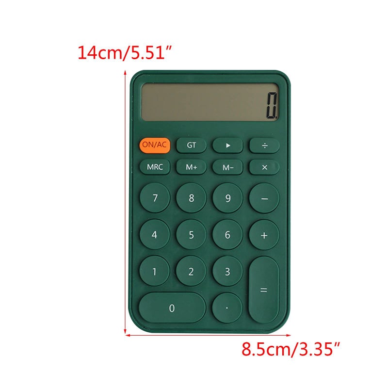 Financial Accounting Tools 12 Digit Calculator For Home Office School Students Girls Color A Portable Business Series - Image 3