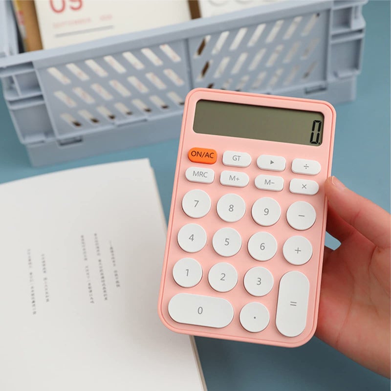 Financial Accounting Tools 12 Digit Calculator For Home Office School Students Girls Color A Portable Business Series - Image 5