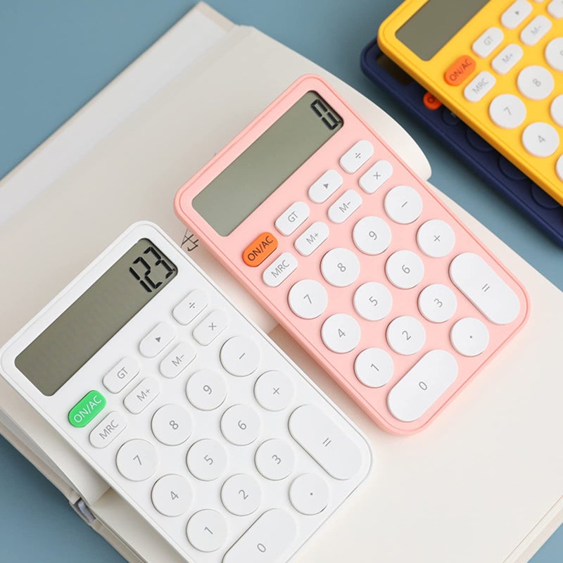 Financial Accounting Tools 12 Digit Calculator For Home Office School Students Girls Color A Portable Business Series - Image 4