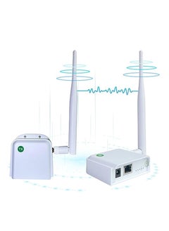 WiFi HaLow, Wireless Bridge 802.11ah, Wi-Fi Halo Point-to-Point Long Range Wireless Access,  with 20DBi High-Gain Antenna, Gigabit Outdoor Access Point, Ethernet Air Bridge Repeater 2600ft Transport