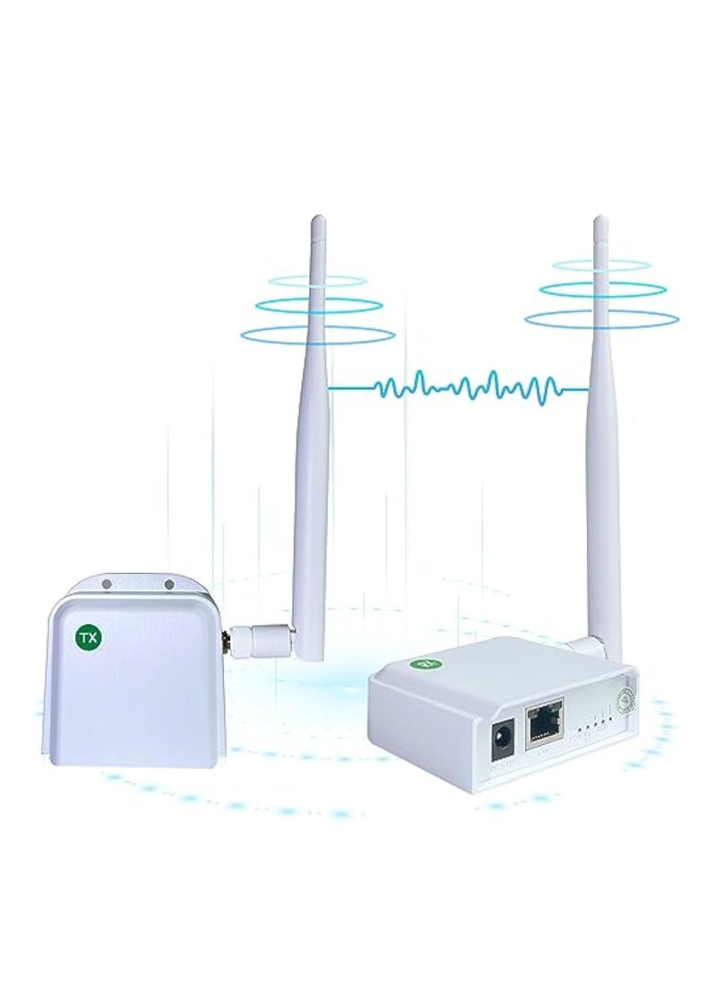 KASTWAVE - WiFi HaLow, Wireless Bridge 802.11ah, Wi-Fi Halo Point-to-Point Long Range Wireless Access,  with 20DBi High-Gain Antenna, Gigabit Outdoor Access Point, Ethernet Air Bridge Repeater 2600ft Transport - Image 1
