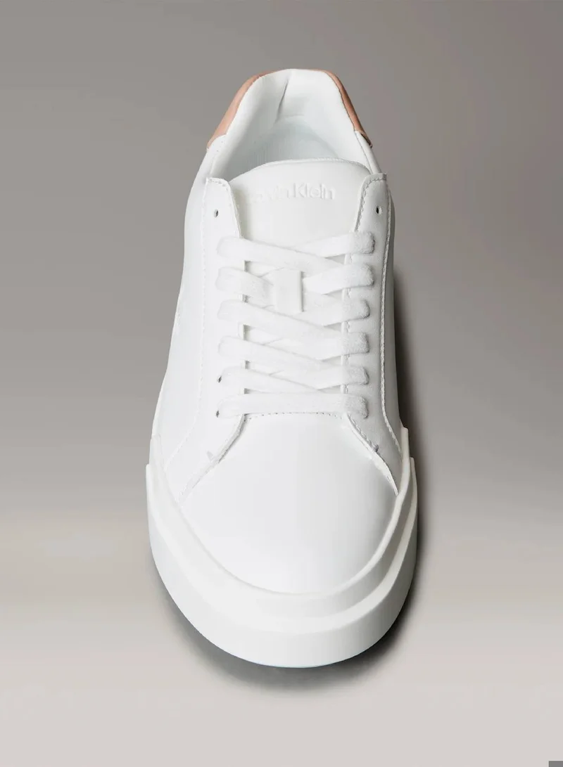 Calvin Klein Bright White/Tuscany/Chateau Leather Durable Traction NYC Trainers for Women | Best Price UAE