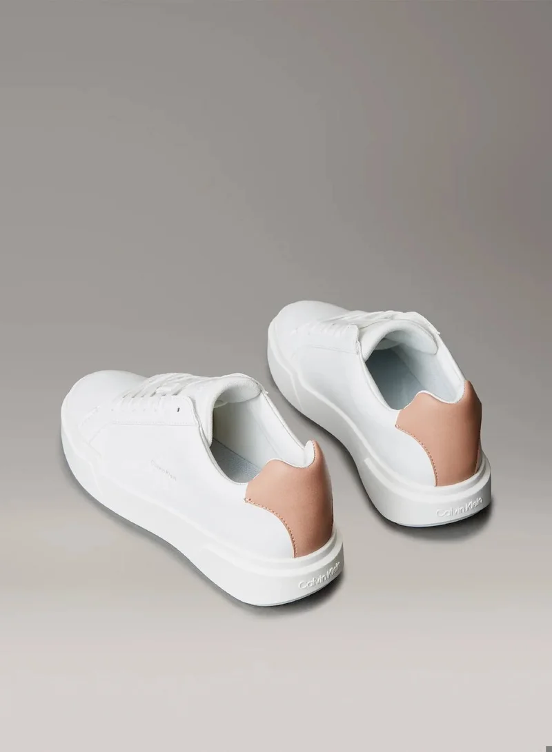 Calvin Klein Bright White/Tuscany/Chateau Leather Durable Traction NYC Trainers for Women | Best Price UAE