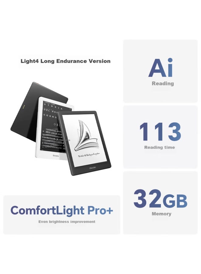 Ireader Light4 Long Battery Life 6-Inch Smart E-Reader, E-Ink Screen E-Book Reader, Tablet For Learning And Reading Comics, Portable Notebook, Confession - Image 1