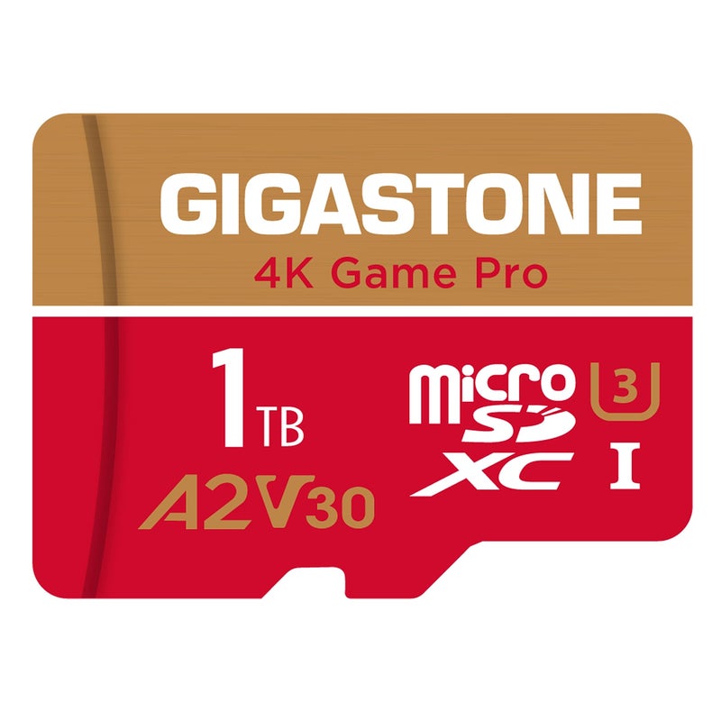 Gigastone for Switch 1 Only GIGASTONE 1TB Micro SD Card 4K Game Pro MicroSDXC Memory Card for Gaming Console Action Camera UHD Video up to 150130 MBs UHSI U3 A2 V30 C105Years Data Recovery - Image 2
