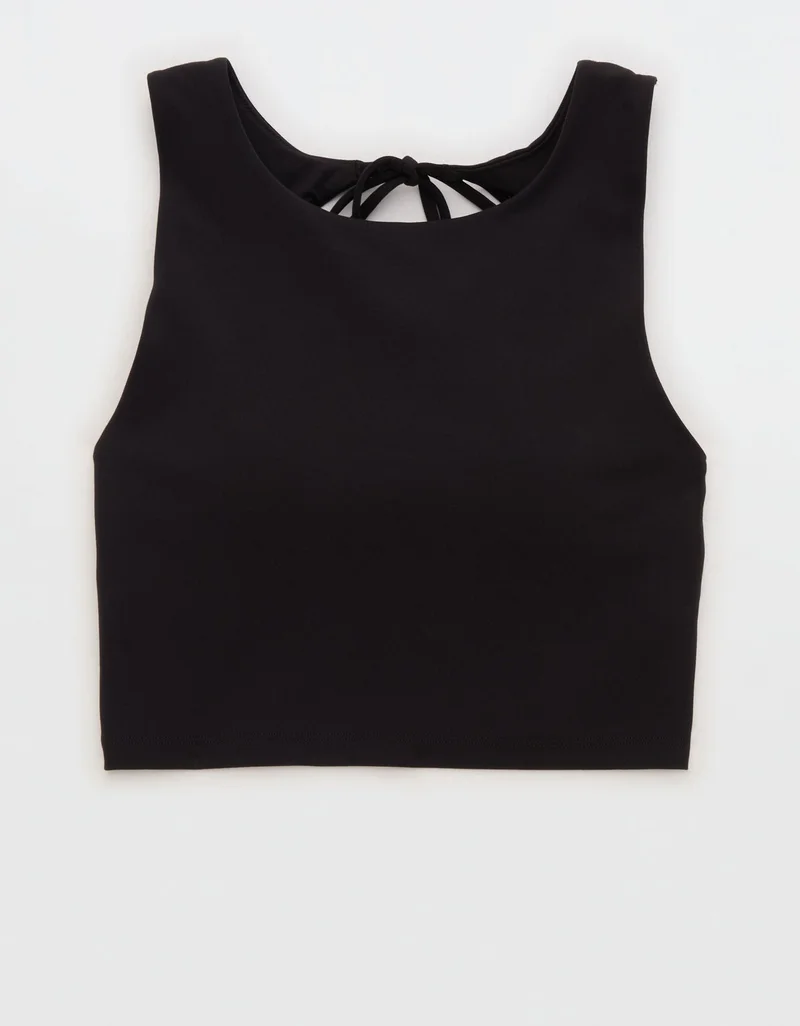 Aerie  OFFLINE By Aerie Real Me XTRA Tie Back Longline Sports Bra for Women | Best Price UAE