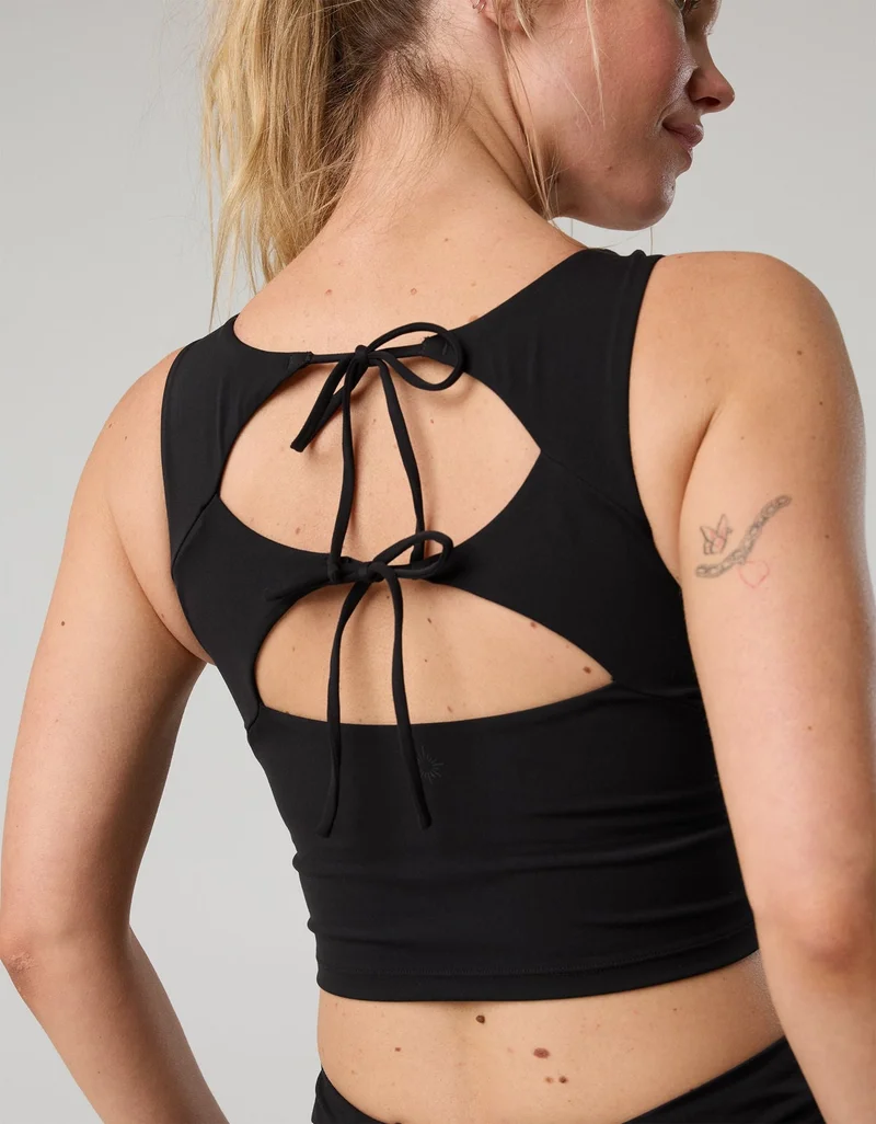 Aerie  OFFLINE By Aerie Real Me XTRA Tie Back Longline Sports Bra for Women | Best Price UAE