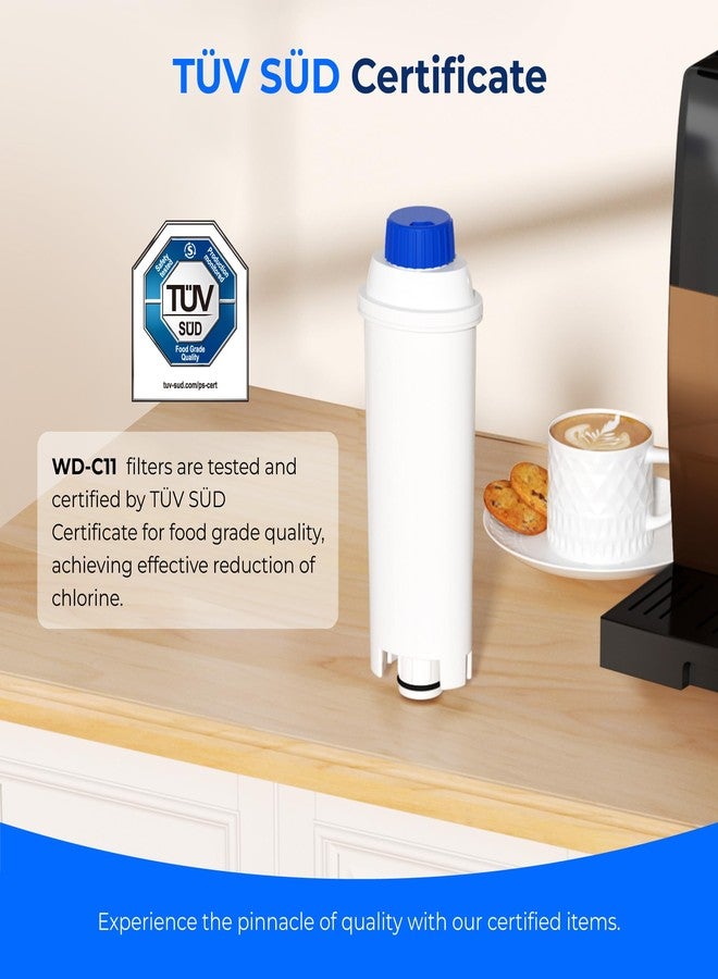 Waterdrop DLS C002 Coffee Water Filter, Replacement for De'Longhi® Filter, De'Longhi® Magnifica Evo Water Filter, ECAM/ETAM/EPAM Series, EC680/5, TÜV SÜD Certified, 2 Pack - Image 2