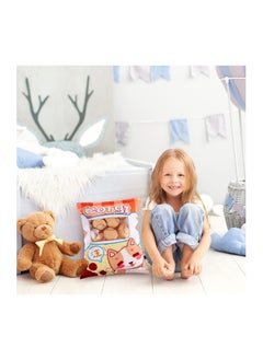 SYOSI Plush Pillow Kawaii Room Decor Throw Removable Stuffed Animal Toys Fluffy Kittens Dog Creative Gifts for Teens Girls Kids Brown  - Image 2
