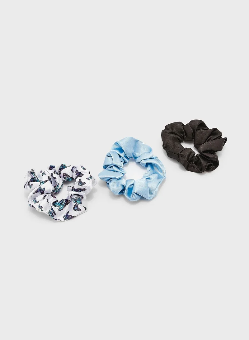 NEW LOOK Printed Eyemask And Scrunchie Set Multicolour