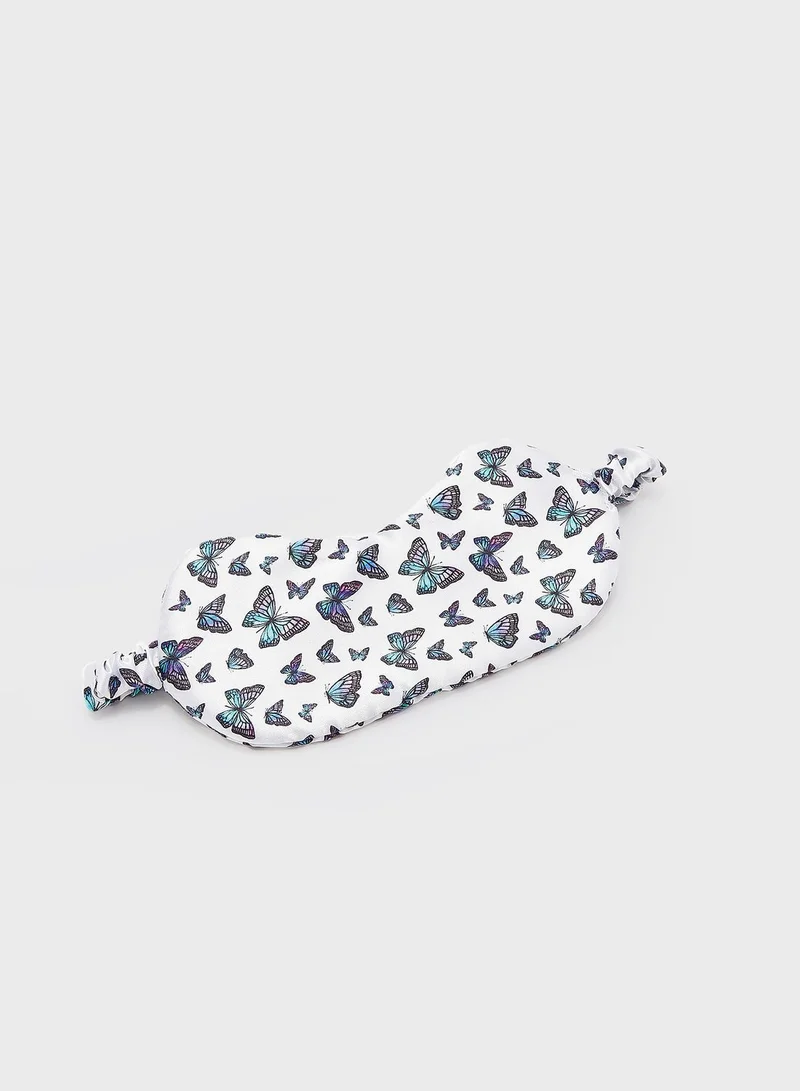 NEW LOOK Printed Eyemask And Scrunchie Set Multicolour