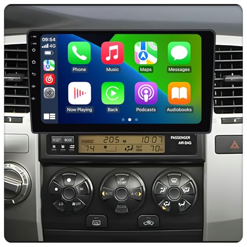 RONGJI 2+64GB Android Radio for Toyota 4Runner 2003 2004 2005 2006 2007 2008 2009 Stereo Upgrade Dash Kit GPS Navigation,9" IPS Touch Screen Head Unit w/Car-Play/Android Auto/AHD Camera (for JBL/NO JBL) - Image 1