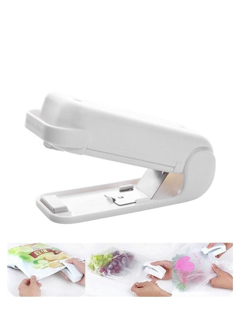Excefore آلة خياطة صغيرة جديدة لتغليف الأكياس البلاستيكية آلة ختم للأكياس البلاستيكية آلة ختم يدوية آلة ختم الطعام الصغيرة آلة خياطة صغيرة لتعبئة البلاستيك (وردي ، 1 قطعة) - Image 4