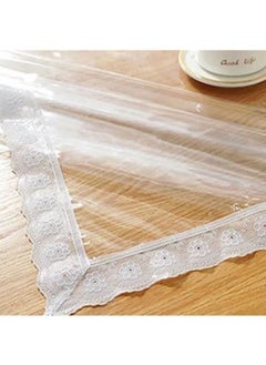 Generic Heavy Duty Waterproof PVC Vinyl Rectangular Tablecloth with Lace Border for Kitchen, Home, Indoor, Outdoor, Holiday and Party Decor (Oblong 152" x 203")  - Image 3