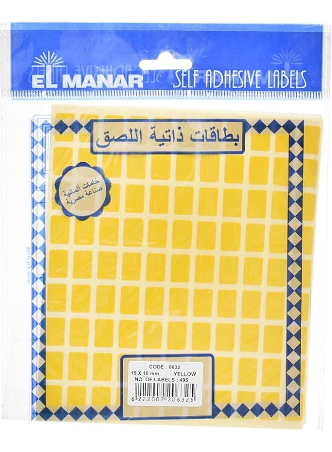 El Manar Compact Bold Adhesive Label Sticker, 10x15 mm With Premium Material Suitable For Home, School And Office - Image 3