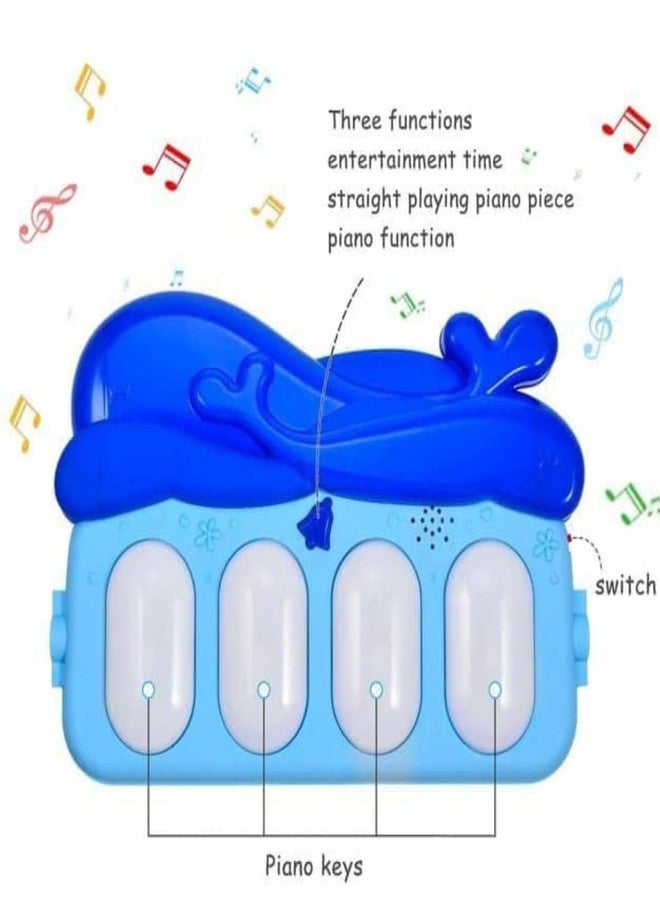 RPC99 Toys Baby Piano Play Mat with Music, Lights & Animal Sounds - Kick and Play Gym Activity Mat for Newborns and Infants (Blue-Multi Baby Gym Piano) - Image 4
