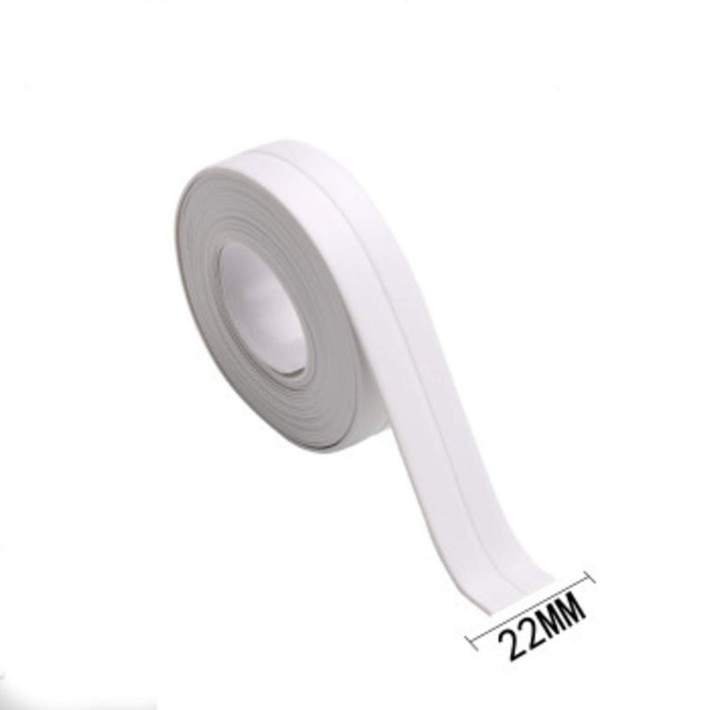 Eletree Eletree Caulk Strip,Tub Caulking Tape PVC Self-Adhesive Waterproof Sealing Tape for Kitchen Sink Toilet Bathroom Shower and Bathtub Floor Wall Edge Protector (White) - Image 2