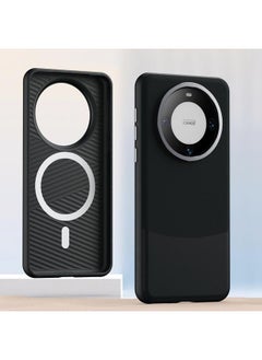 For Huawei Mate 60 Pro Prime Leather MagSafe Magnetic Phone Case(Black)