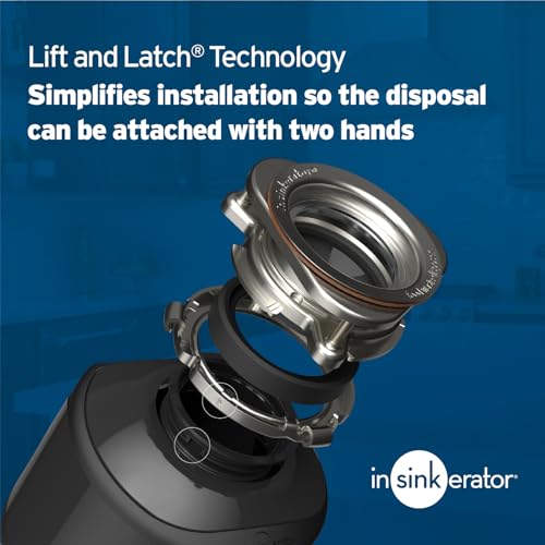 InSinkErator Badger 5XP Garbage Disposal with Power Cord, Standard Series 3/4 HP Continuous Feed Food Waste Disposer, Badger 5XP W/C - Image 5